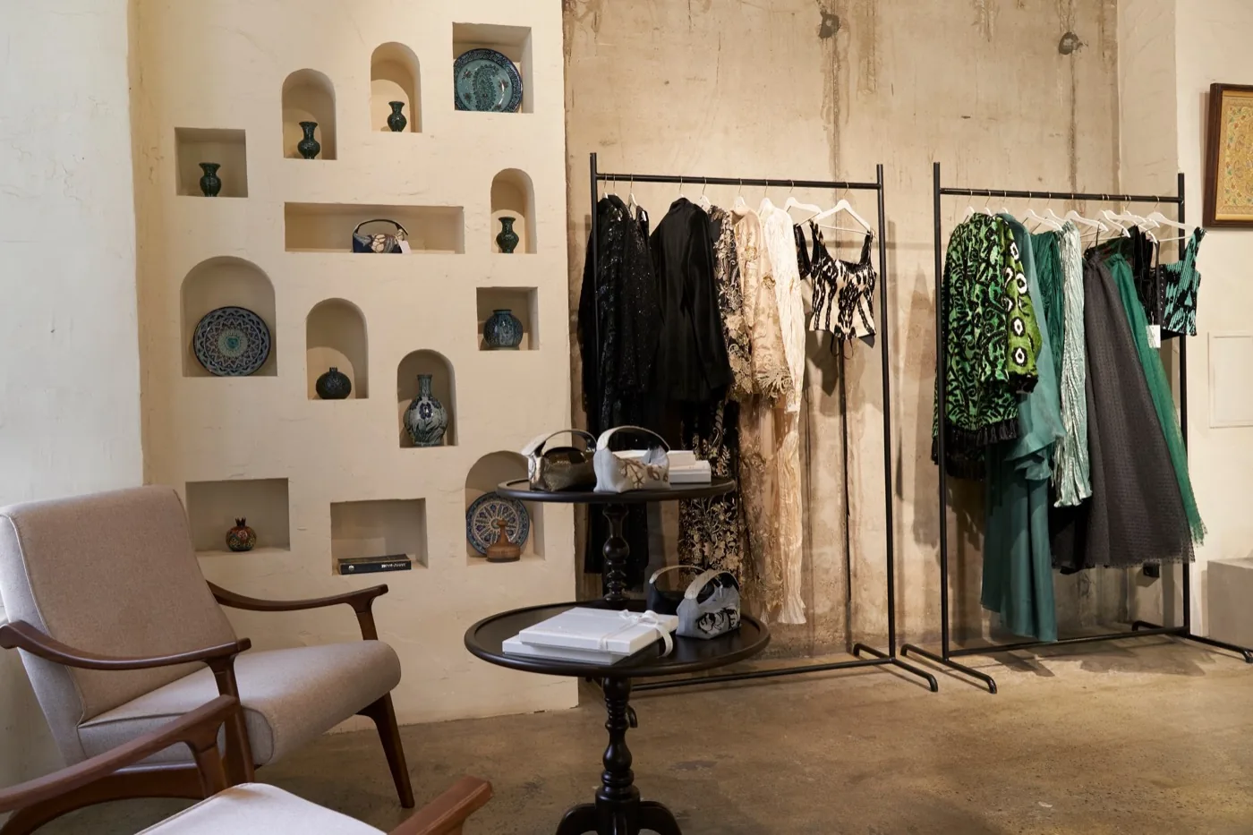 Designer garments in the Tashkent store