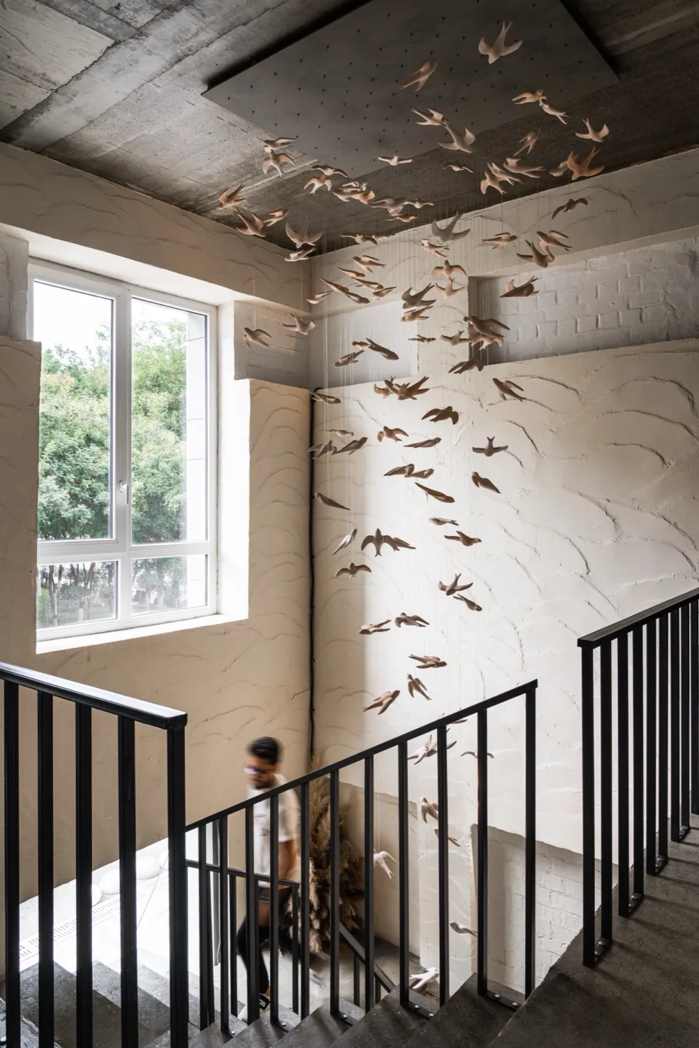 The first Tashkent concept store with suspended swallows